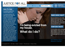 Tablet Screenshot of justiceforalltn.org